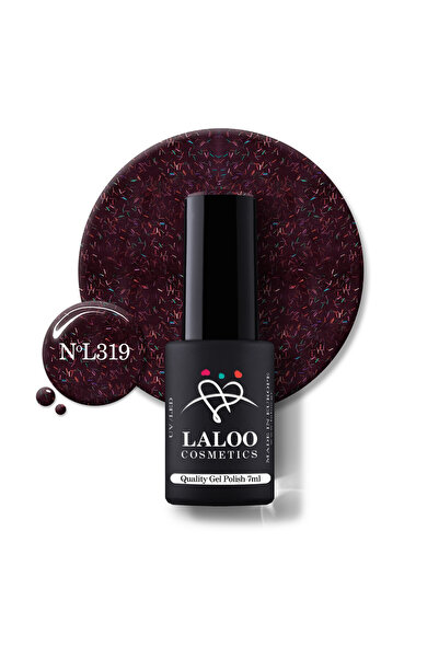 Laloo Cosmetics 319 Shimmering Dark Plum | Laloo gel polish 7ml