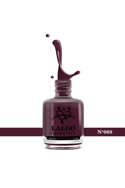 Laloo Cosmetics No.068 Red Plum| Laloo classic nail polish 15 ml