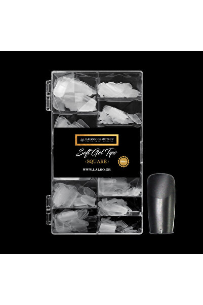 Laloo Cosmetics Tipsuri gel patrat 500 buc Laloo