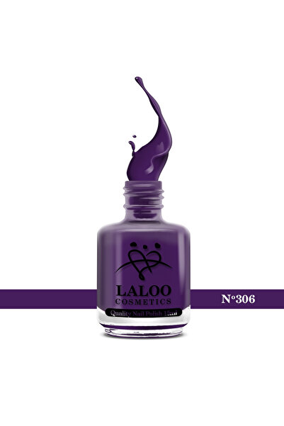 Laloo Cosmetics No.306 Dark Purple| Oja clasica Laloo 15 ml