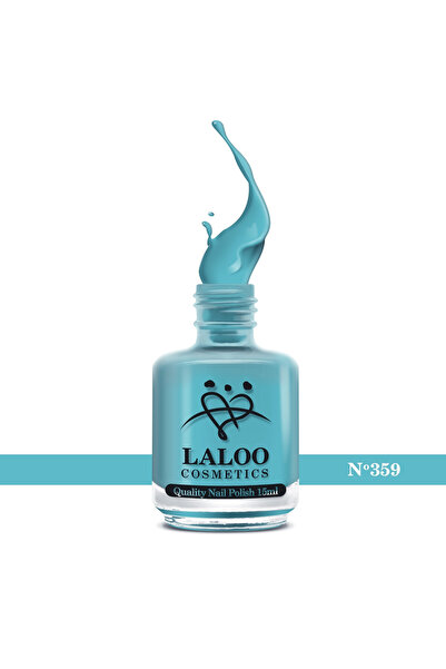 Laloo Cosmetics No. 359 Bright Turquoise| Laloo classic nail polish 15 ml