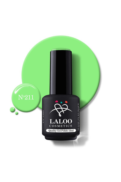 Laloo Cosmetics 211 Spring Green | Laloo gel polish 15ml