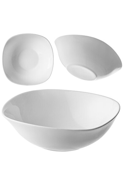 KADAX Bol de salată din sticlă pentru gustări, bol de salată 16 cm, bol de su...