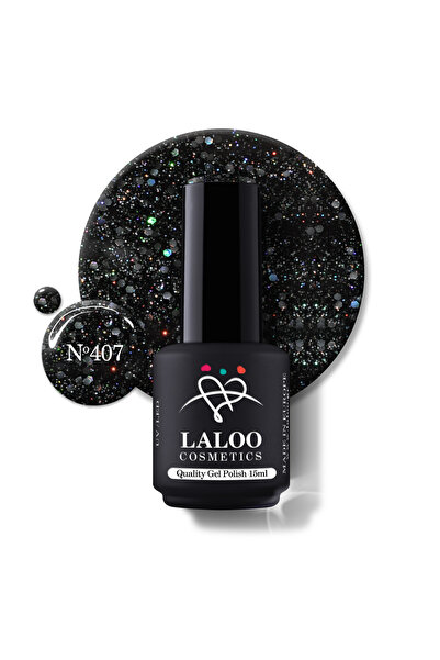 Laloo Cosmetics Но.407 Back Holo Glitter | Laloo gel polish 15ml