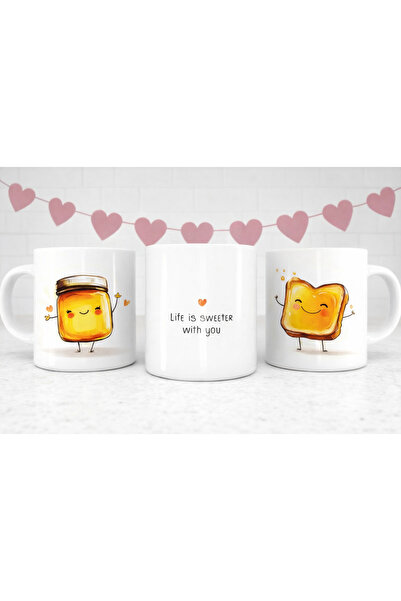 CumparaSMART Personalized white mug, Life is Sweeter With You