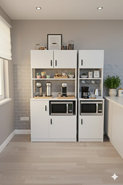 Haus Modüler Mocha 1-2 Çok Amaçlı Erzak,Kiler,Mutfak Dolabı