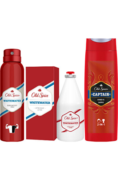 Old Spice White Water Deodorant + White Water Tıraş Losyonu + white water Duş...