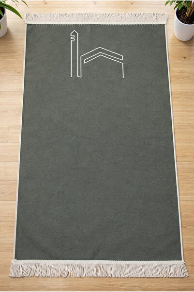 ihvan online Kabe Embroidered Luxury K Velvet Prayer Rug - Dowry Gift, Hajj a...