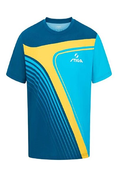 STIGA SHIRT URANUS Masa Tenisi Tişörtü Mavi/Sarı