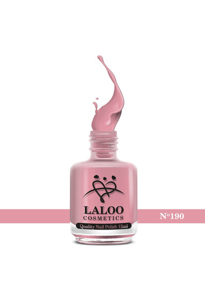 Laloo Cosmetics No.190 Νο Pink| Laloo classic nail polish 15 ml