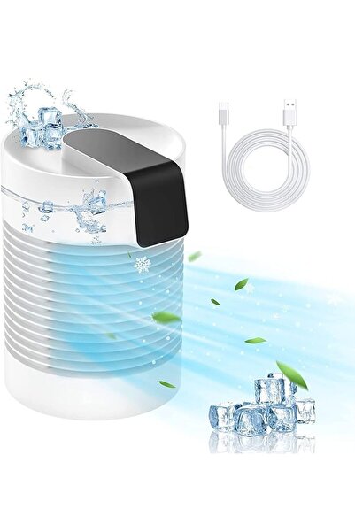 Arabest 4000mAh Battery Powered 360° Automatic Oscillation Small Evaporative ...