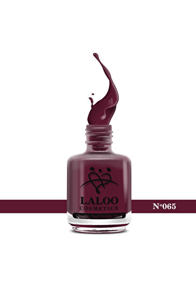 Laloo Cosmetics № 065 Червено грозде| Laloo класически лак за нокти 15 мл