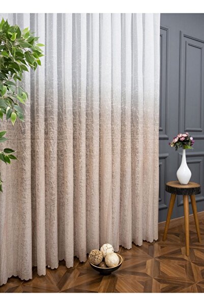 Belvedere Color Transition Linen Textured New Style Sheer Curtain