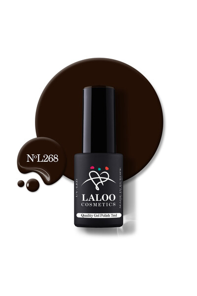 Laloo Cosmetics L268 Brown Black | Gel Polish 7ml