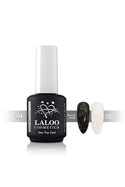 Laloo Cosmetics Silver glitter Star Top Coat No.04 Laloo 15ml