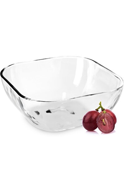 KADAX Bol de salată Bol de sticlă pentru gustări Salată cu fructe Bol pătrat ...