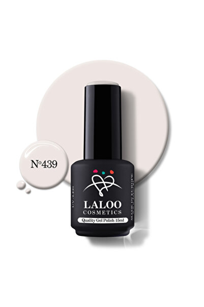 Laloo Cosmetics No.439 Cream White | Laloo gel polish 15ml