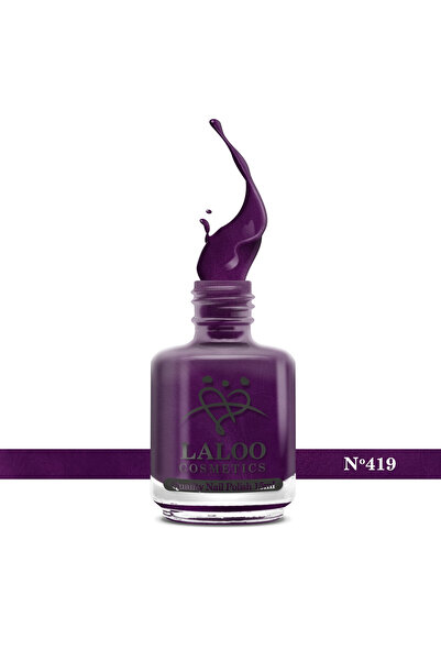 Laloo Cosmetics No.419 Metallic Purple| Oja clasica Laloo 15 ml