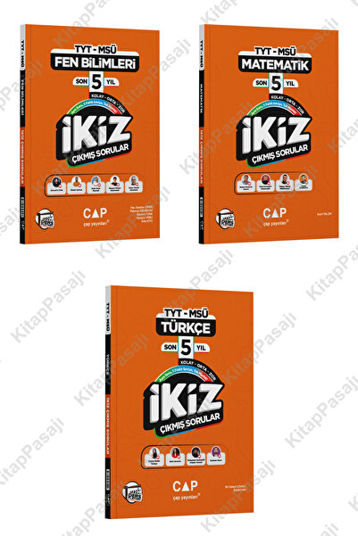 Çap Yayınları Ders Platosu TYT MSÜ Türkçe Matematik Fen Bilimleri Son 5 Yıl İ...