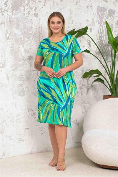Dipmoda Women's New Season Plus Size Dress Dpa042
