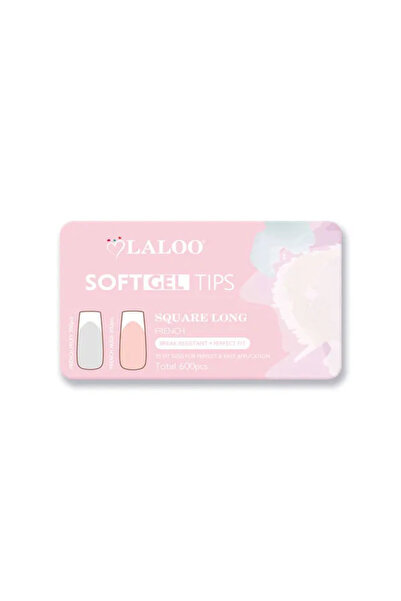 Laloo Cosmetics Tipsuri softgel patrat lung French milky/nude 600 buc Laloo