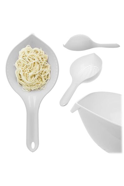 KADAX Slotted Spoon Kitchen Strainer Strainer for Pierogi, French Fries, Dump...