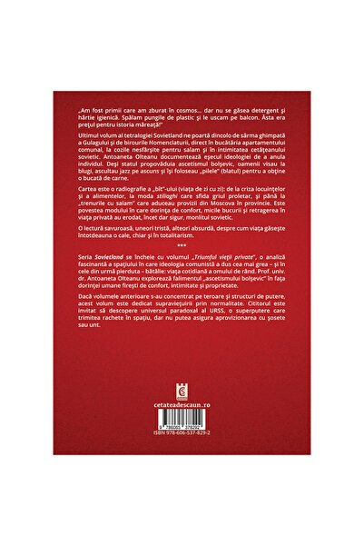 Editura Cetatea de Scaun SOVIETLAND. TRIUMFUL VIETII PRIVATE, (ed. a II-a)