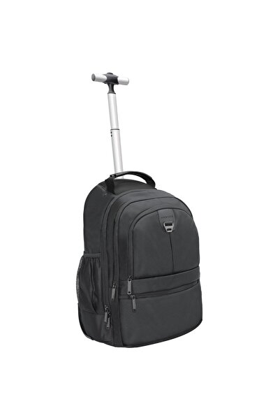 Promate 15.6-Inch Laptop Bag with Telescoping Handle, Back Straps, Wheels and...