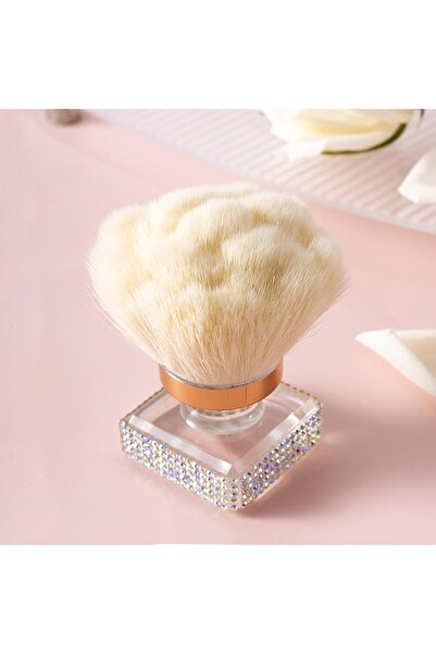 Arabest Flower Shape Nail Dust Brush, Shiny Rhinestone Acrylic Cleaning Suppl...