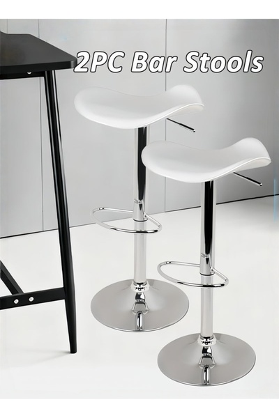 Generic 2 Bar Stools,Comfortable Adjustable High Bar Chair with 360°Swivel Pe...