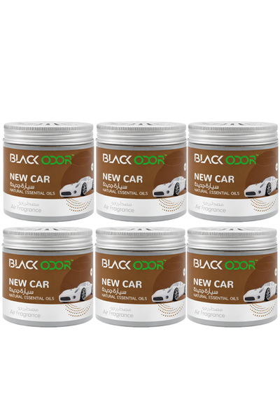 Black Odor New Car Air Freshener Gel 12oz Natural Essential Oils Long Lasting...