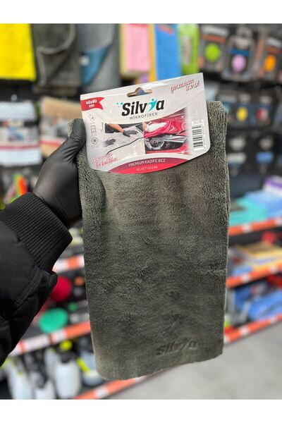 Silvia SİLVİA-Premium Kadife Mikrofiber Pasta Cila Bezi