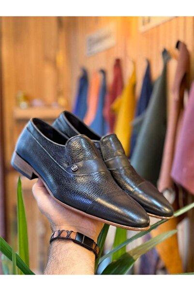 Parlak Hakiki Deri Klasik Kösele Taban Kundura