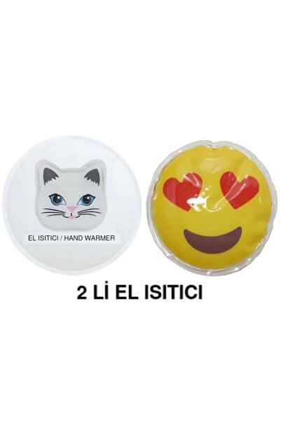 Bosphorus Heart Emoji, Cat Pocket Warmer, Hand Warmer, 2 Pcs Hot Water Bags P...