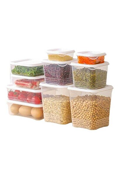 Arabest مجموعة من 10 قطع لحفظ الطعام في الثلاجة والفريزر، لحفظ الفواكه