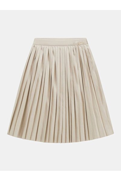 Guess Suede pleated maxi skirt