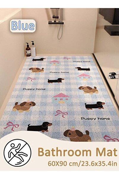 Generic Bathroom anti-skid mat,Bathroom Mat (60×90cm), Non-Slip PVC Shower Ma...