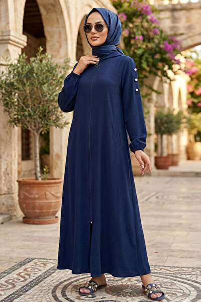 N.S NEVA STYLE Синій халат з блискавкою 53931L