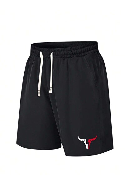 ZİYMO PANTALONI SCURȚI BĂRBAȚI CU IMPRIMEU BULL bumbac moale