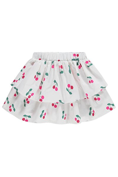 Civil Girls Kiraz Printed 2-5 Years Old Skirt - Ecru 3-4 Years Old