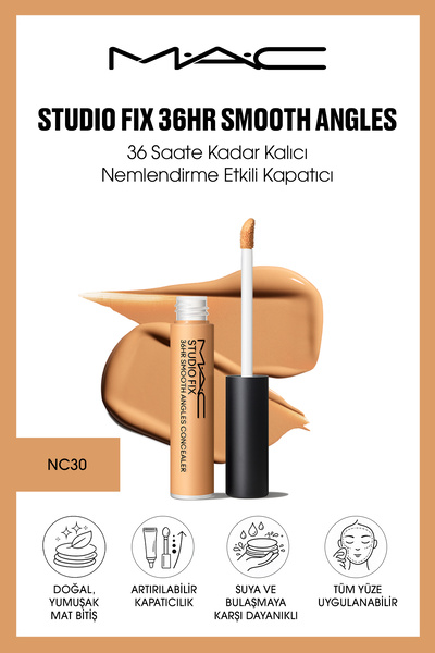 M.A.C Studio Fix 36HR Smooth Angles 36 Saate Kadar Kalıcı Nemlendirme Etkili ...
