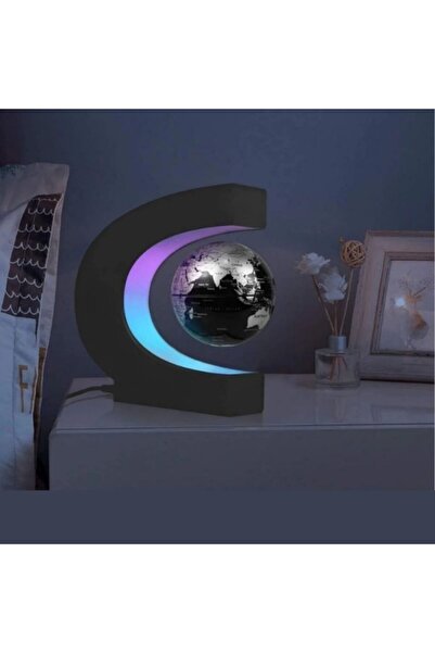 DAMMERUN Manyetik Levitasyonlu Uçan Dünya Küre LED Işıklı Masa Lambası – Hava...