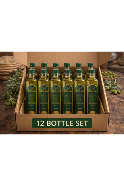 Khairat Halab Premium Syrian Virgin Olive Oil-1L*12 Set Of 12 Bottles