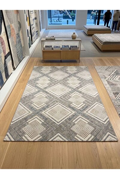 Sarar LUX Gri Kaymaz Jel Kesme Halı Yolluk