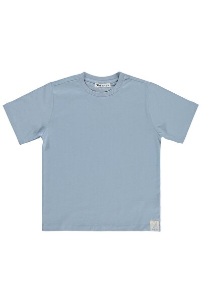 Civil Boys تي شيرت بتصميم Basic Surf Label للأعمار من 6 إلى 9 سنوات - أزرق لل...