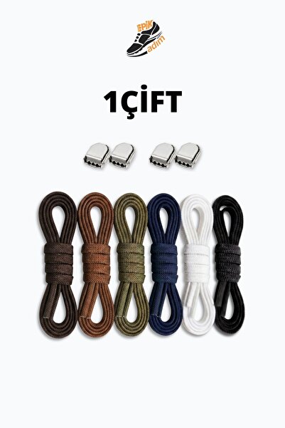 EPİK ADIM 90 cm Metal Klipsli Lastikli Bağcık | 1 Çift