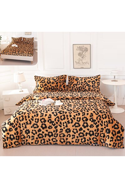 CHIRASO Set Lenjerie Pat Cocolino, 4 Piese, Cearceaf cu Elastic 180x200, Husă...