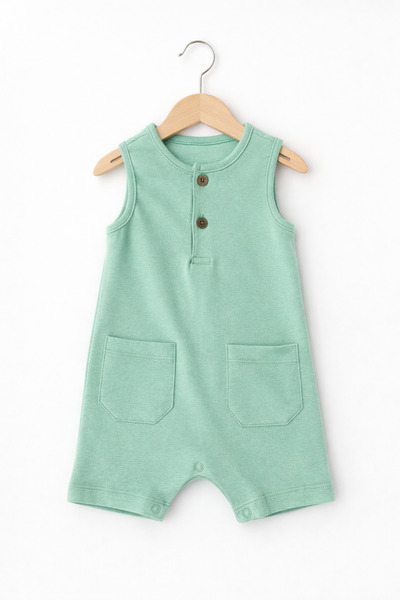 For My Baby Summer Pocketed Baby Rompers