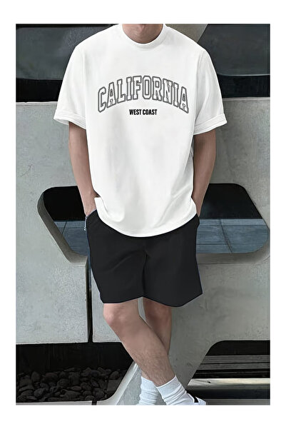 PENTHİLUS Oversized Alt - Top Set - Men's T-Shirt and Shorts Set