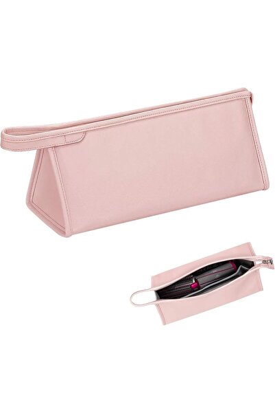 Arabest Travel Hair Dryer Bag, Waterproof PU Leather Storage Organizer for Cu...